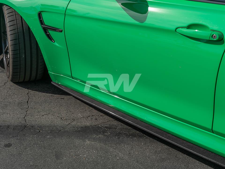 BMW F80 M3 hooked up with a set of 3D Style CF Side Skirt Extensions