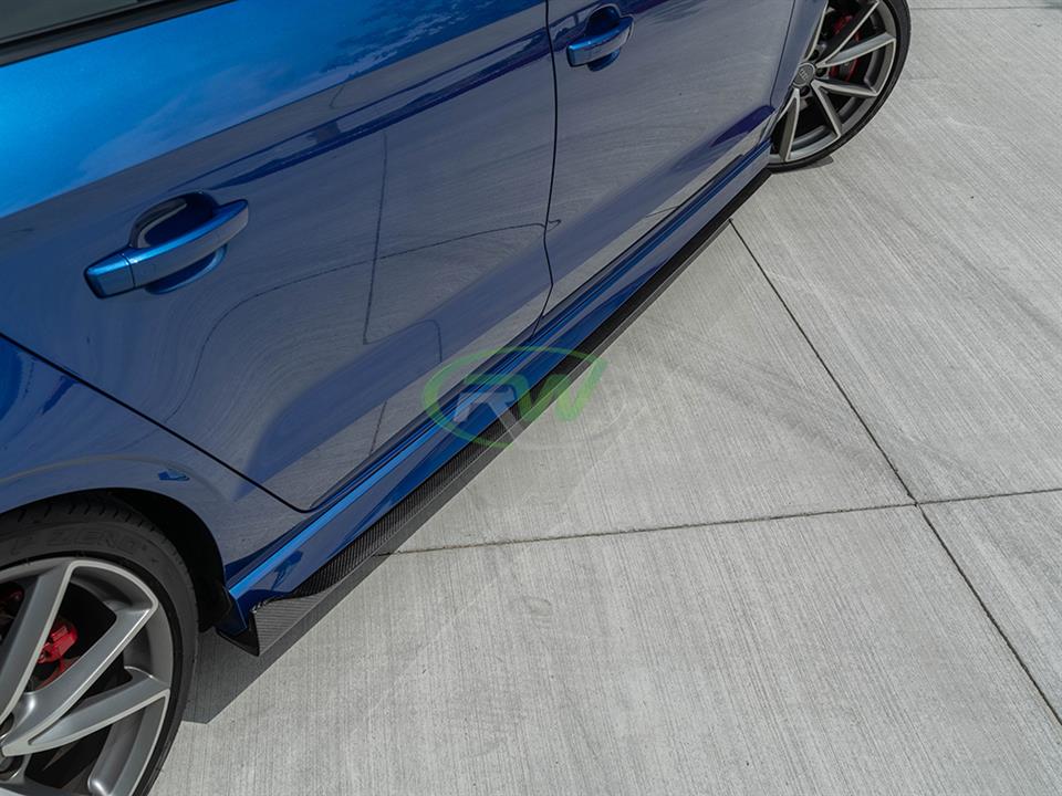 Audi 8v A3 S3 RS3 receives a new set of Carbon Fiber Side Skirt Extensions