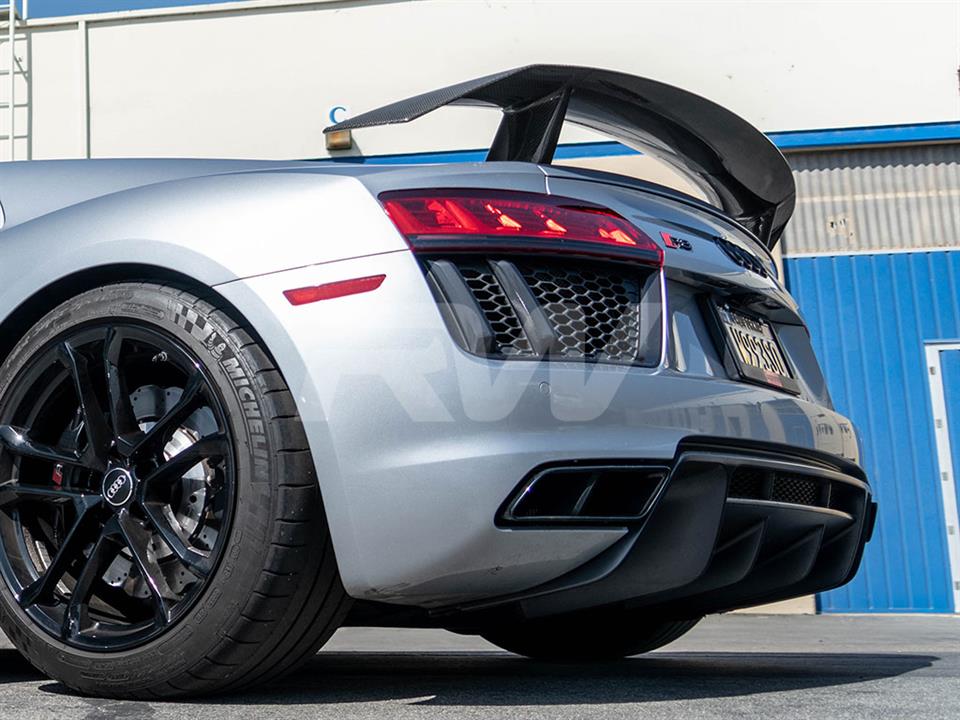 Audi R8 4S with one of our RW Carbon Fiber Rear Wing