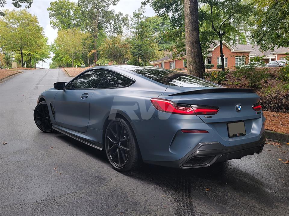 BMW G15 M850i Coupe with RW Carbon Fiber Side Skirt Extensions