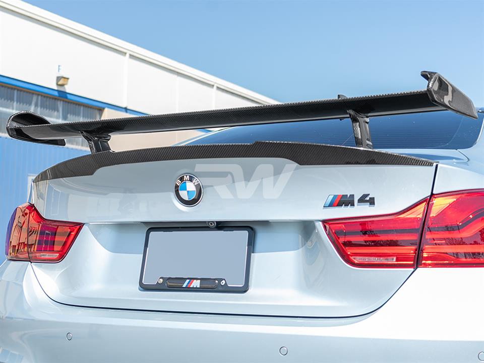 BMW F82 M4 with a RW DTM Style Carbon Fiber Rear Wing