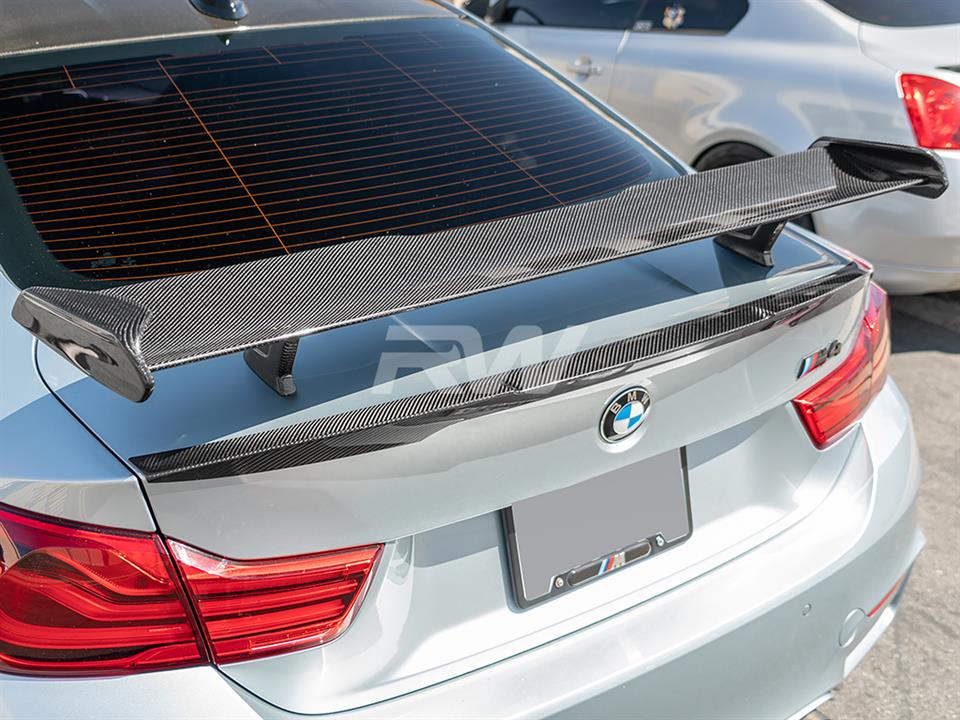 BMW F82 M4 with a RW DTM Style Carbon Fiber Rear Wing