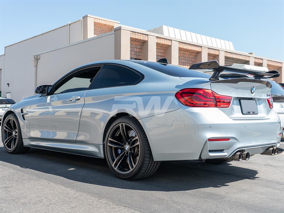 BMW F82 M4 with a DTM Style Carbon Fiber Rear Wing