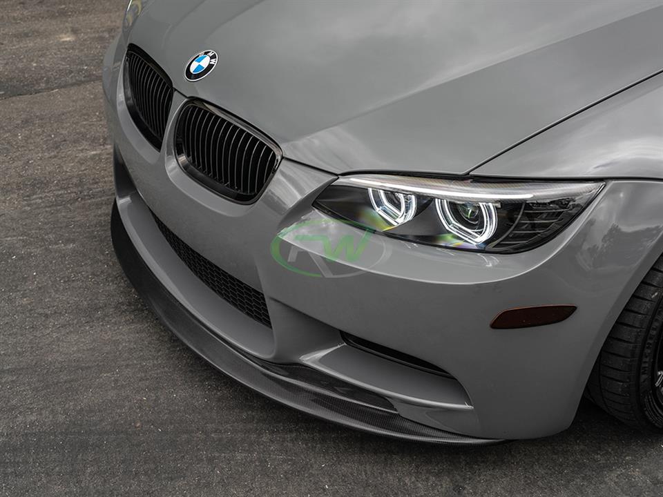 Grey BMW E92 M3 with a GTS Style Carbon Fiber Front Lip