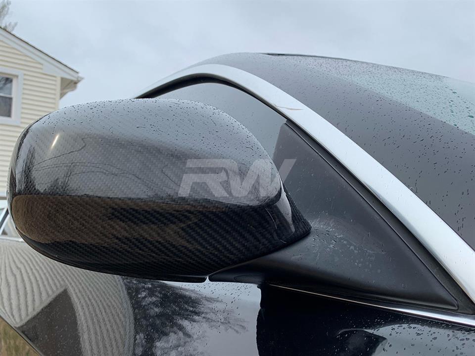 BMW E92 3 series LCI with a set of Carbon Fiber Mirror Replacements