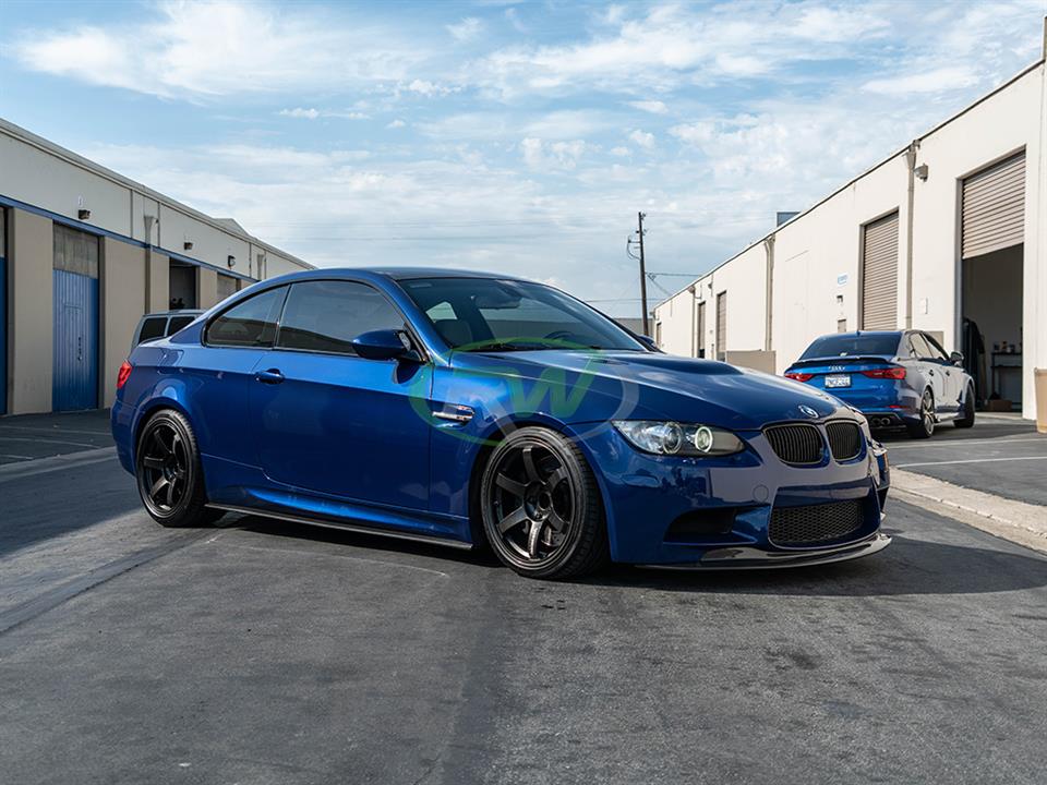 BMW E92 M3 hooked up with a set of Carbon Fiber Side Skirt Extensions