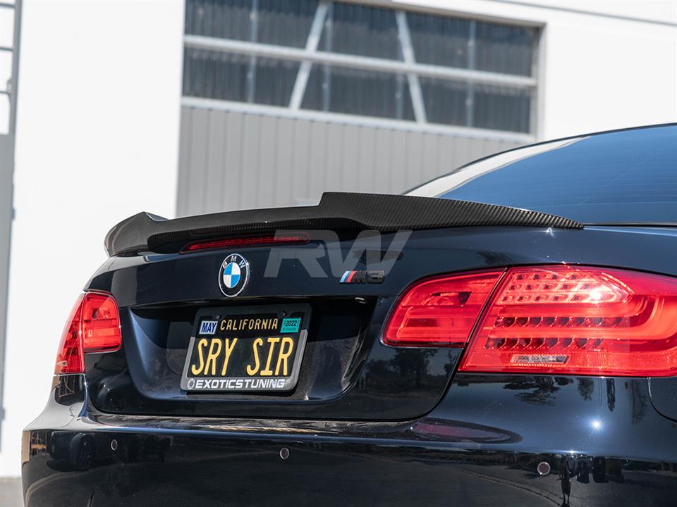 BMW E93 M4 Style Carbon Fiber Trunk Spoiler 328i 335i M3