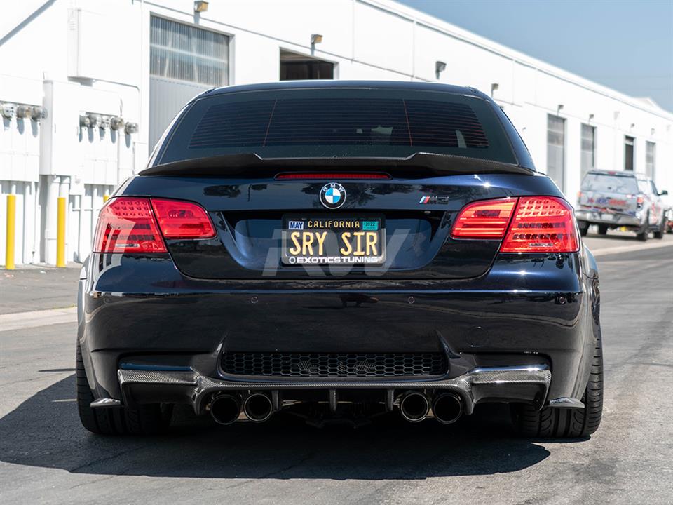 BMW E93 M3 upgraded to our M4 Style Carbon Fiber Trunk Spoiler