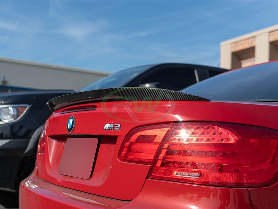 BMW E93 Performance Style Carbon Fiber Trunk Spoiler 328i, 335i, M3