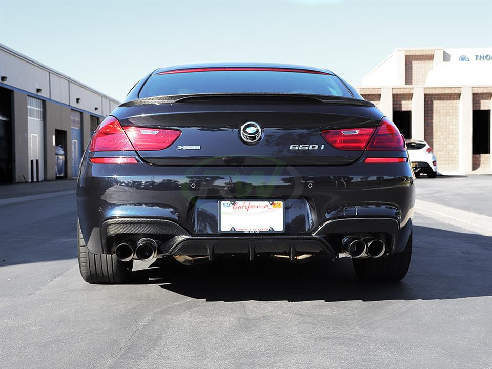 BMW F06 650i get hooked up with a Carbon Fiber Diffuser