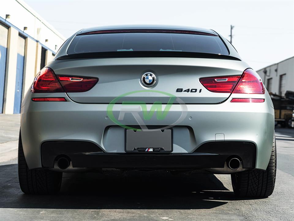 BMW 640i m sport gets a Perf Style Carbon Fiber Trunk Spoiler