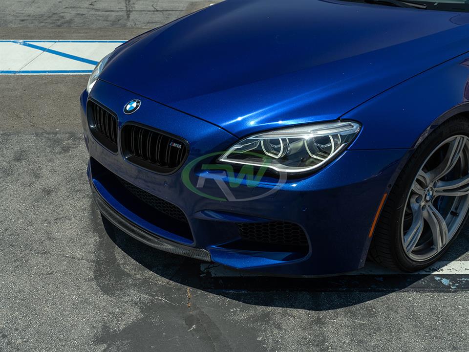 BMW F06 F12 F13 M6 Center CF Front Lip made by RW Carbon