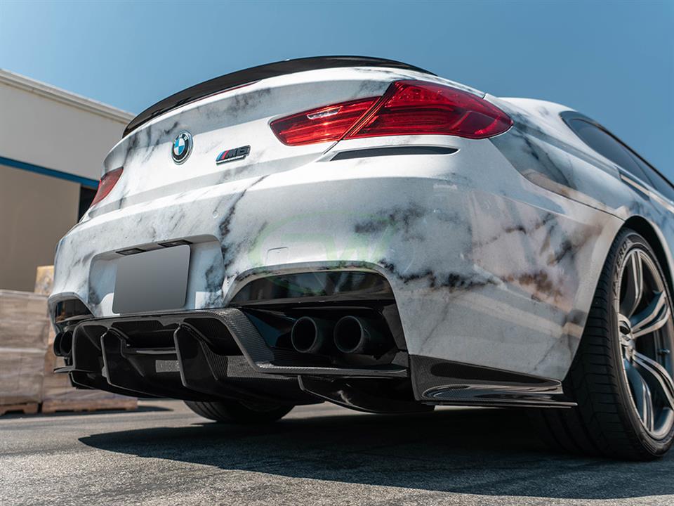 BMW F13 M6 equipped with a new RW GTX Carbon Fiber Diffuser