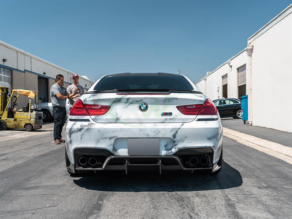 BMW F13 M6 equipped with a new RW GTX Carbon Fiber Diffuser