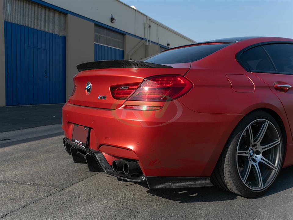 BMW F06 M6 equipped with a new RW GTX Carbon Fiber Diffuser