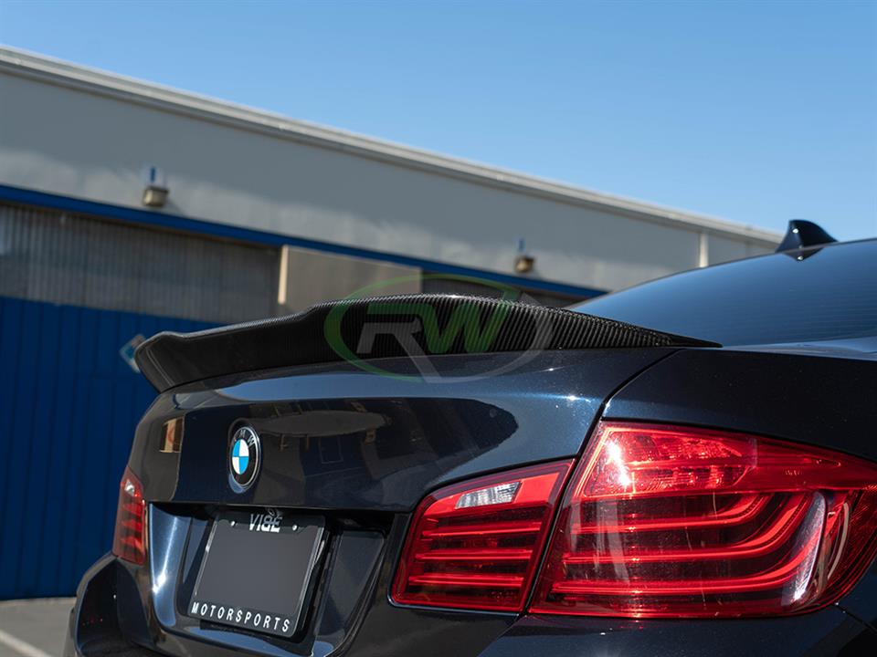 BMW F10 5 Series and M5 with a GTX Carbon Fiber Trunk Spoiler