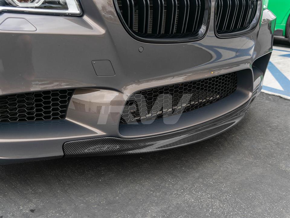 BMW F10 M5 Center Carbon Fiber Front Lip Spoiler by RW Carbon