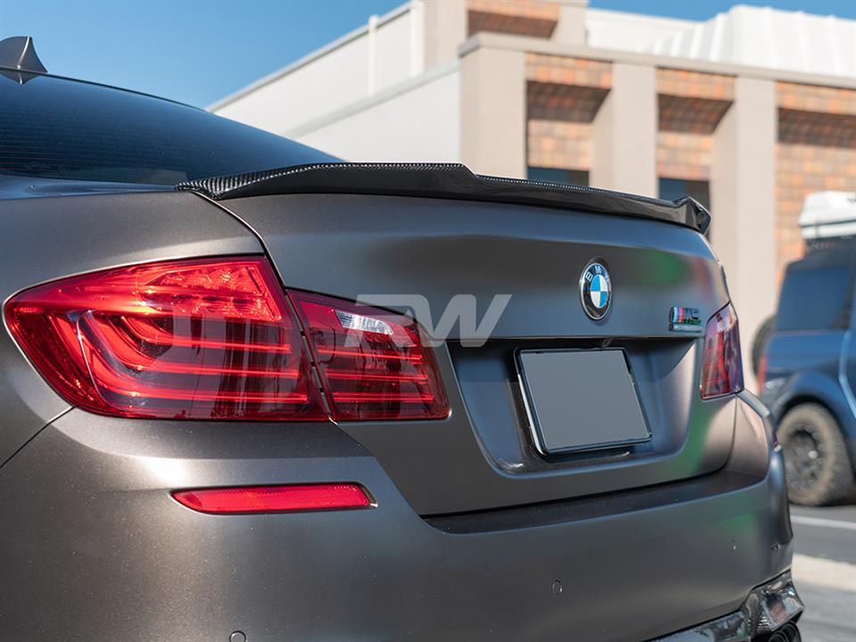 BMW Carbon F10 Sedan 5-Series Performance Trunk Spoiler 520i M5