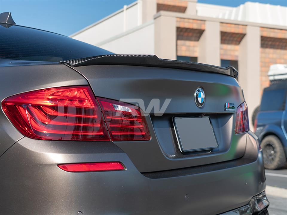 BMW F10 CS Style Carbon Fiber Trunk Spoiler 528i 535i 550i M5