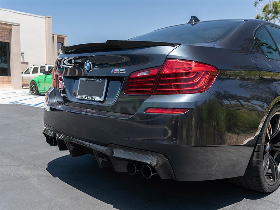 Kml34tuning55 Bmw F10 Spoiler - Spoiler Trunk Top Slim Type 2013