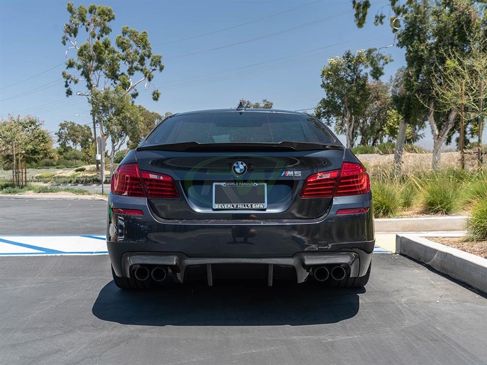 BMW F10 5 Series M4 Style Carbon Fiber Trunk Spoiler 528 535 550