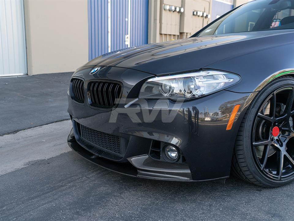 BMW F10 M Sport with a new Performance Style CF Front Lip Spoiler