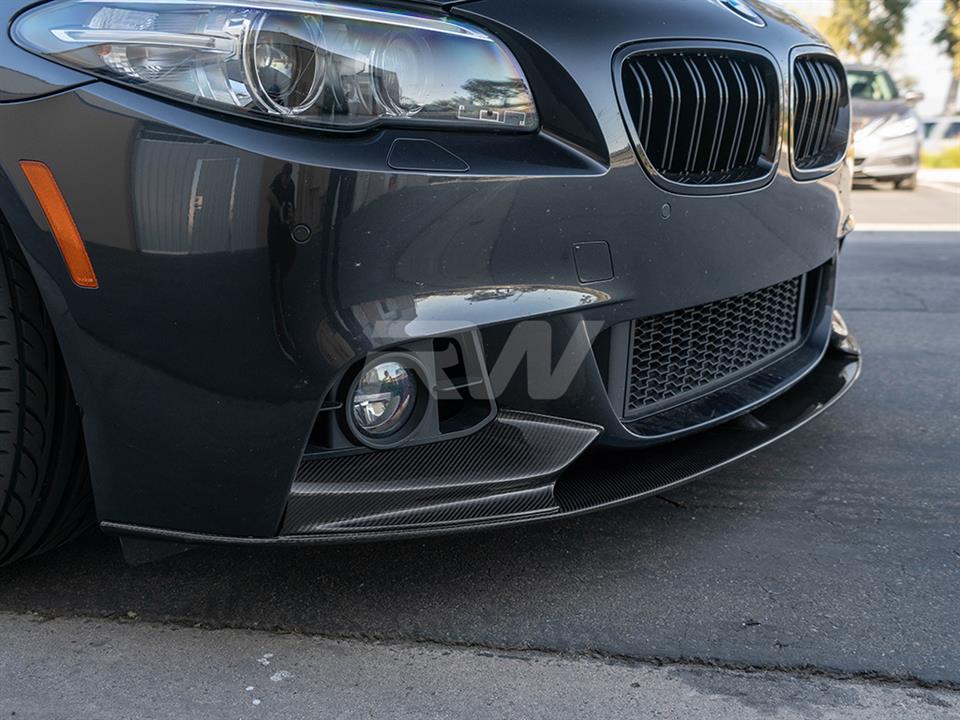BMW F10 M Sport with a new Performance Style CF Front Lip Spoiler