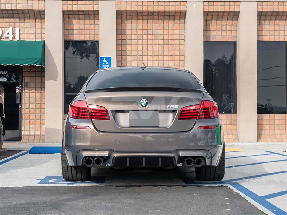 BMW F10 M5/5 Series Carbon Fiber Performance Style Trunk Spoiler