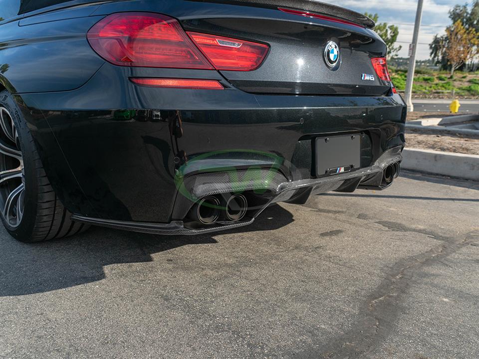 BMW F06 F12 F13 M6 installs a 3D Style Carbon Fiber Diffuser