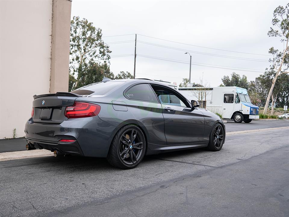 BMW M235i receives an RW CS Style Carbon Fiber Trunk Spoiler