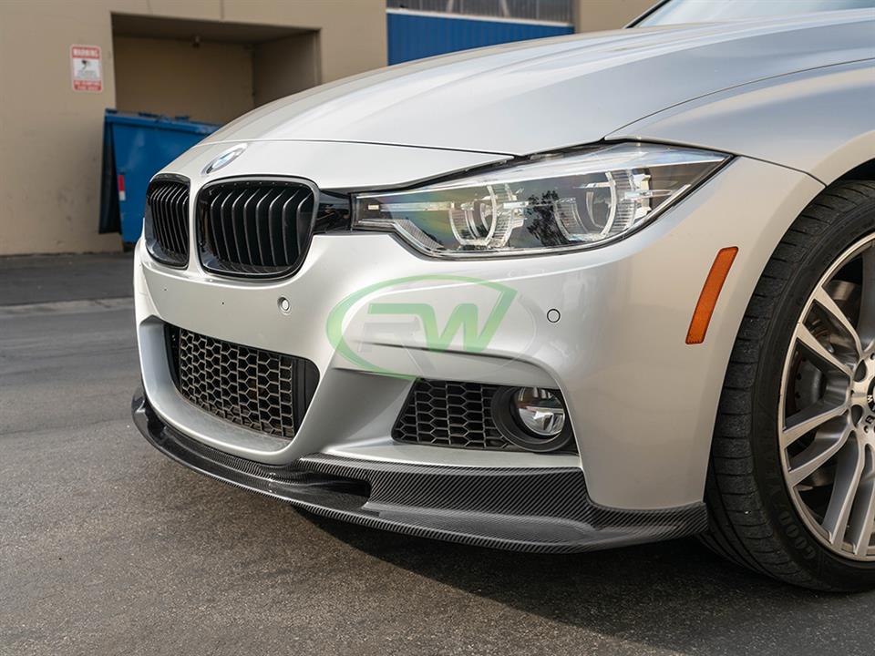 Bmw F30 F31 3d Style Carbon Fiber Front Lip 328d 328i 330i 335i 340i