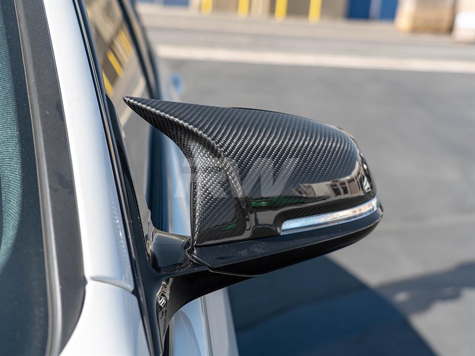2X Carbon Fiber Side Mirror Cover Caps for BMW F20 F21 F22 F30 F32 F36 X1 M3 US
