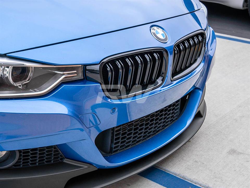 BMW F30 F31 Double Slat Gloss Black Grilles