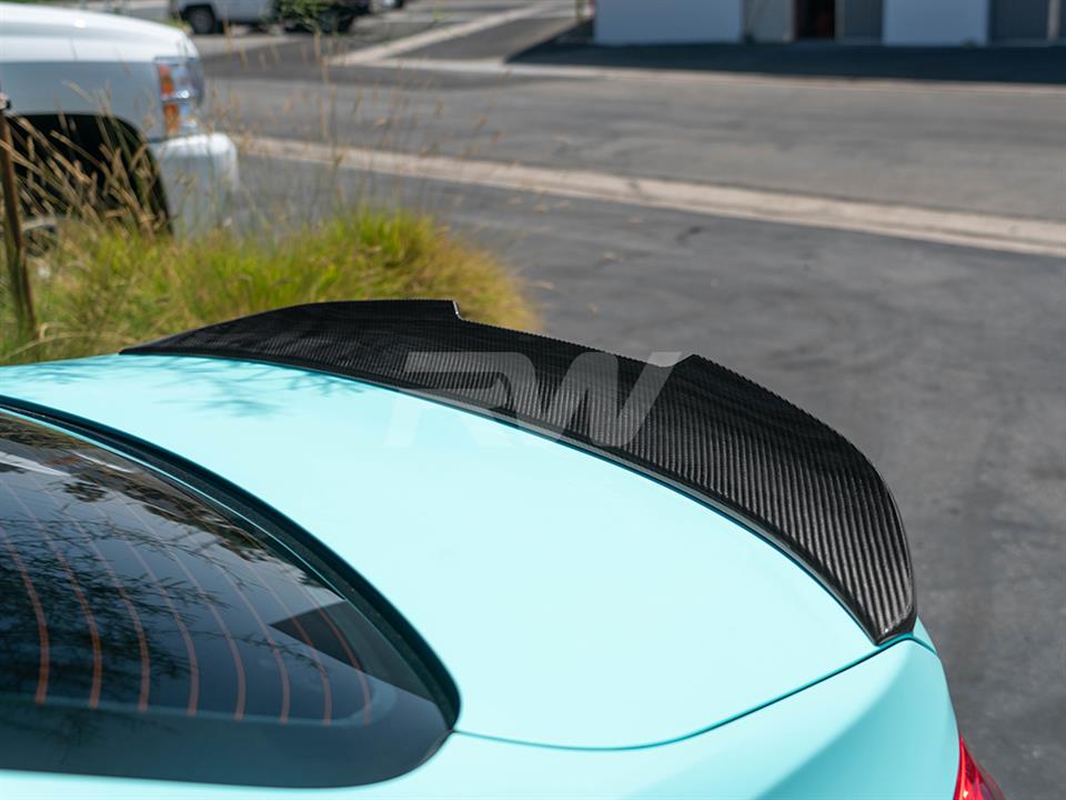 BMW F30 335i gets a GTX V2 Carbon Fiber Trunk Spoiler installed at RW