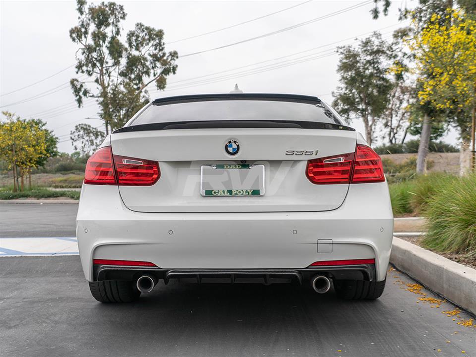 BMW 3 Series (F30/F31) M Tech Carbon Fibre Rear Diffuser (Quad Pipe)