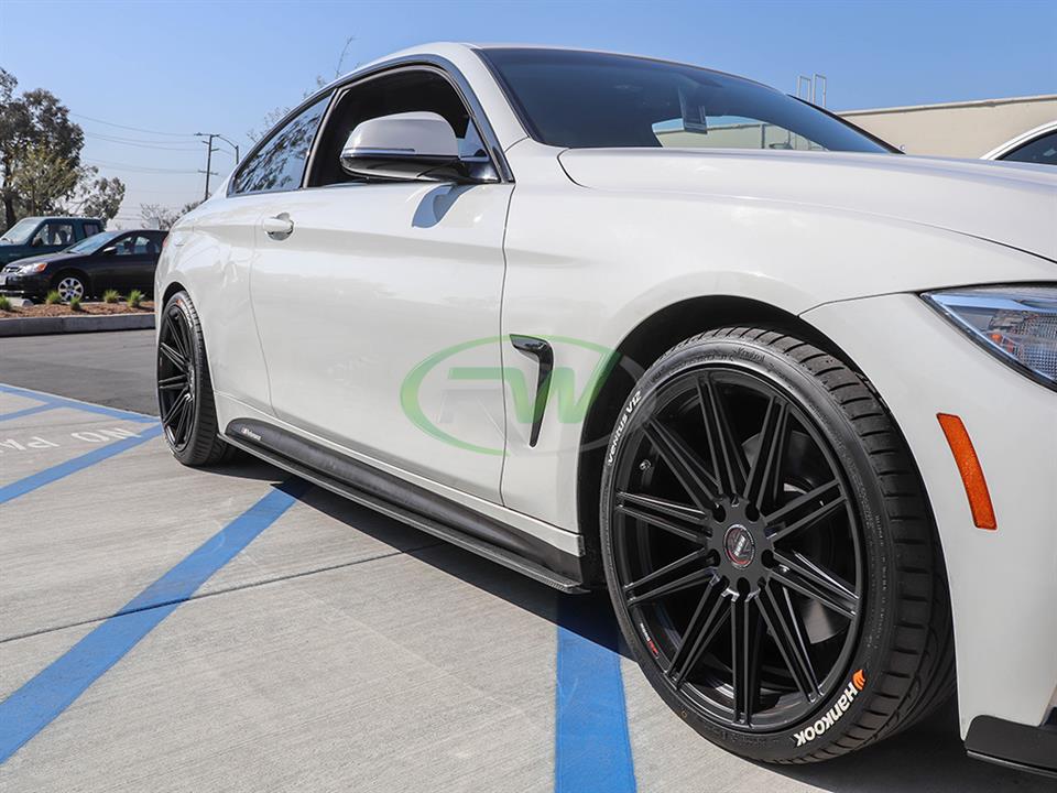 Bmw f36 side skirt sales extensions