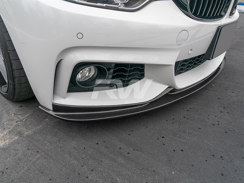 BMW F32 F33 F36 3D Style Carbon Fiber Front Lip