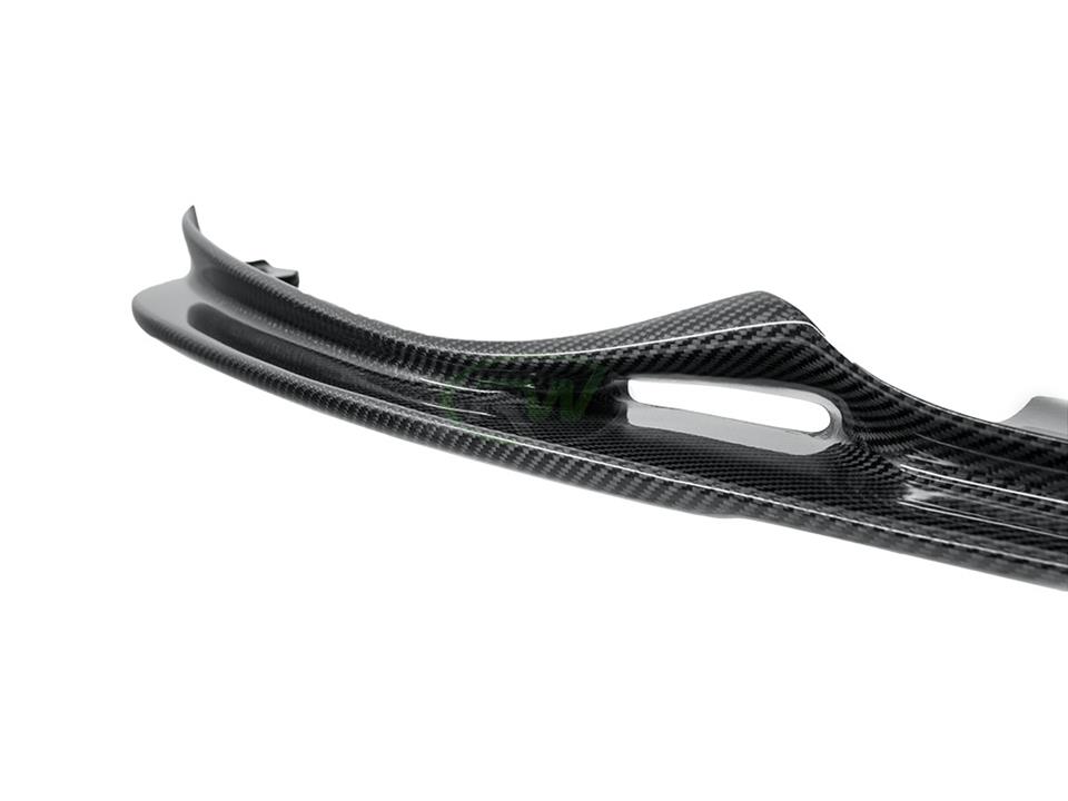 rw carbon fiber bmw f32 f33 f36 4series 428i 435i 440i m sport 3d style cf front lip spoiler