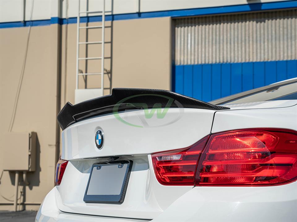 BMW F32 440i get a new RW GTX Style Carbon Fiber Trunk Spoiler
