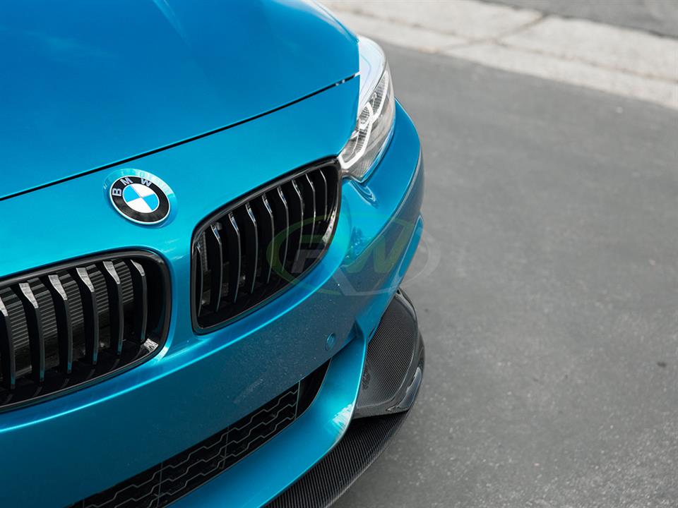 BMW F32 Blue with a Performance Style Carbon Fiber Front Lip