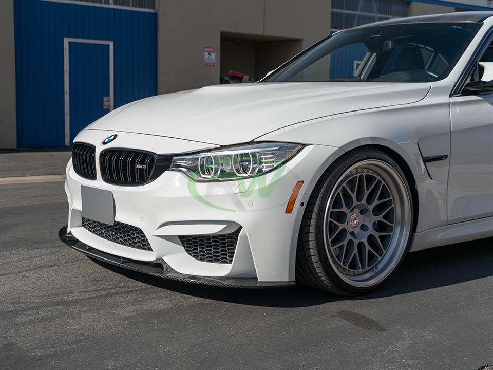 BMW F80 M3 and F82 F83 M4 with our 3D Style Carbon Fiber Front Lip