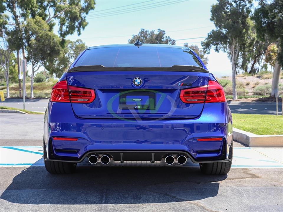 BMW F30 F80 CS Style Carbon Fiber Trunk Spoiler 328i 330i 335i 340i M3