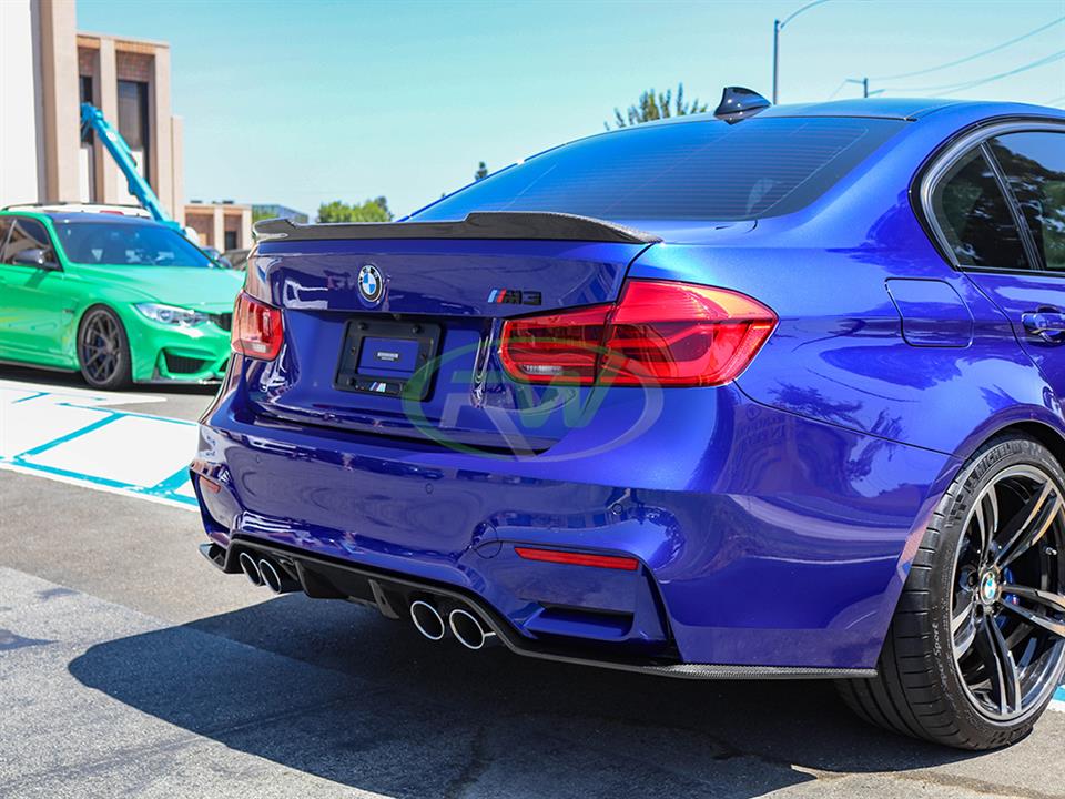 BMW F30 F80 CS Style Carbon Fiber Trunk Spoiler 328i 330i 335i 340i M3