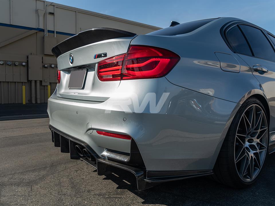 FOR 2012 2018 BMW 3 series F30 F35 M3 F80 V Style Sports spoiler