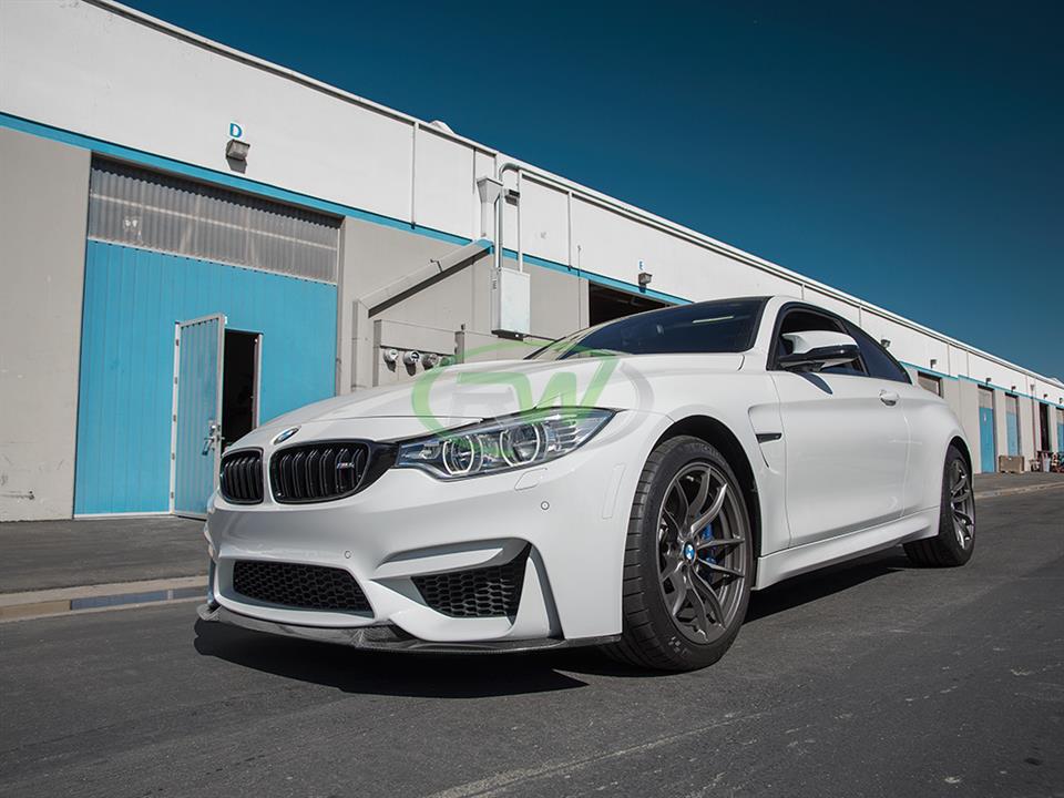 BMW F82 M4 has a CS Style CF Front Lip Spoiler from RW