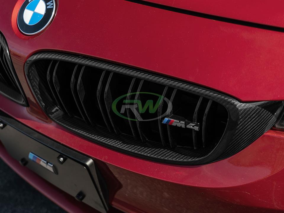 Carbon Fiber Front Kidney Grille Grill For 4 Series BMW F32 F33 F36 F80 F82  F83