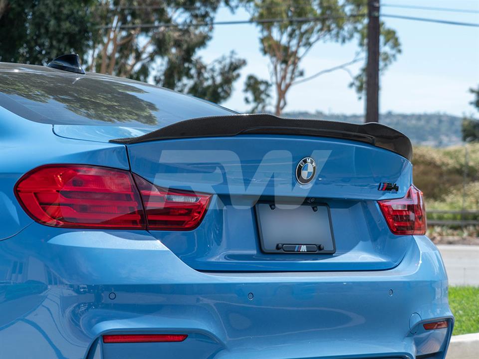 This BMW F82 M4 gets a GTX CF Trunk Spoiler
