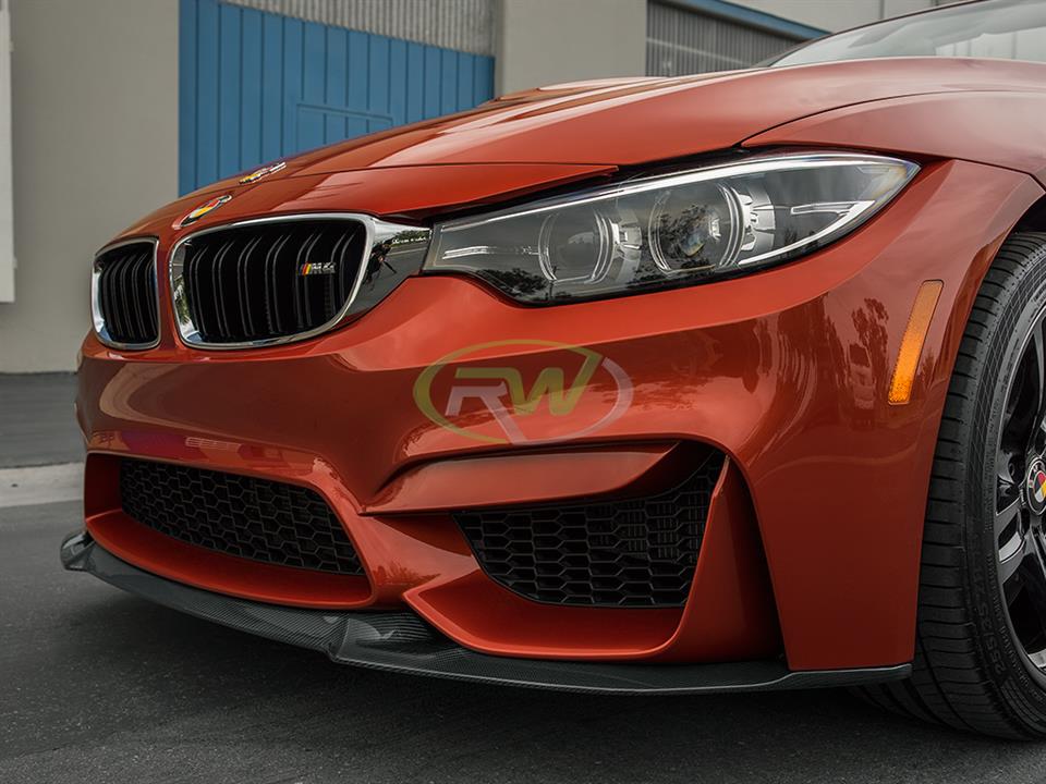 BMW F80 M3 F82 F83 M4 CS Style Carbon Fiber Front Lip Spoiler