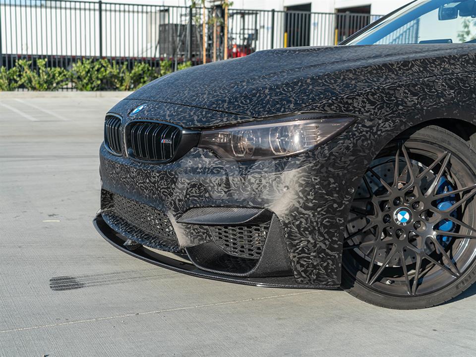 BMW f83 M4 with an RW Performance Style CF Front Lip Spoiler