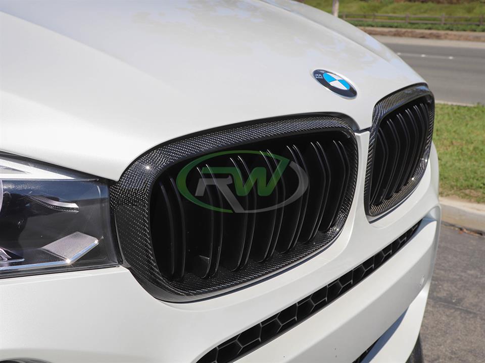 BMW F15 X5 F16 X6 F85 X5M F86 X6M Carbon Fiber Grilles